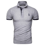 Dropshipping 13 Colors Brand Quality Cotton Polos Men Embroidery Polo Giraffe Shirt Men Casual Patchwork Male Tops Clothing Men